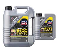 LIQUI MOLY Top Tec 6100 0W-30 Olio Motore Per BMW LONGLIFE-12 FE ACEA C2 6L