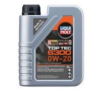 Liqui Moly Top Tec 6300 0W-20 Olio Motore 1 Litro ACEA C5 API SN Jaguar / Land R