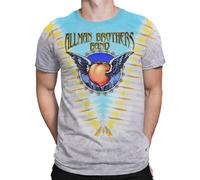 Liquid Blue Allman Bros Flying Peach Maglietta a Maniche Corte da Uomo, Multicolore, L