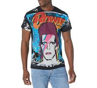 Liquid Blue David Bowie Ziggy Havoc Maglietta, Nero, XL