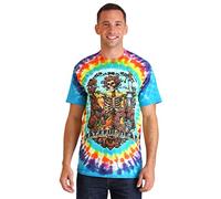 Liquid Blue Grateful Dead Mens Rainbow Bertha Tie-Dye T-Shirt Small