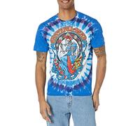 Liquid Blue Grateful Dead T-Shirt a Maniche Corte Vintage Berthat Tie Dye, Tintura a Nodo, M Unisex-Adulto