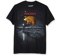 Liquid Blue Maglietta da Uomo Pig Over London, Nero, XL