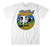 Liquid Blue Maglietta Pink Floyd Distant Bells Atom Heart SS Tee, Bianco, XXL