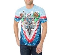 Liquid Blue Men's Grateful Dead-Moto Sam T-Shirt, Tie Dye, X-Large