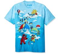 Liquid Blue Men's Grateful Dead Parachuting Bear Short Sleeve T-Shirt,Multi,Medium