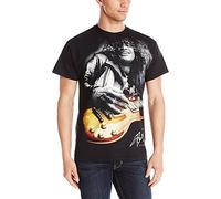 Liquid Blue Slash con Chitarra, T-Shirt da Uomo Black Large