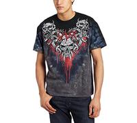 Liquid Blue Slayer-Hell Awaits Tie Dye-Maglietta Mehrfarbig Medium