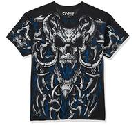 Liquid Blue Uomo 31758-Black-XX-Large Maniche Corte T-Shirt - Nero - XX-Large