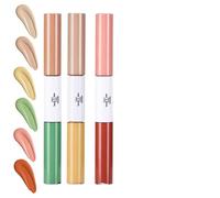 Liquid Concealer Set, High Coverage Cosmetic, 3 Piece Long Lasting Tool with Sturdy Formula, Beauty Care System with Smart Design, Smooth Radiant Contour Aid, Essential Makeup Companion