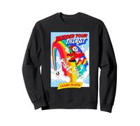 Liquid Death Murder Your Thirst Rainbow Skeletons Water Felpa