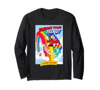 Liquid Death Murder Your Thirst Rainbow Skeletons Water Maglia a Manica