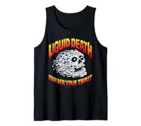 Liquid Death Pixelated Murder Your Thirst Skull Metal Water Canotta