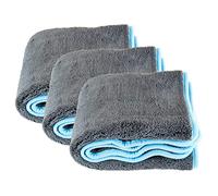 Liquid Elements Panno asciutto per auto Silverback XL 1200 GSM 50 x 80 cm - morbido panno in microfibra per la cura dell'auto - estremamente assorbente, privo di pelucchi e vernici (3 pezzi)