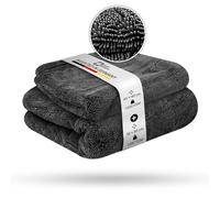 Liquid Elements Set di panni per auto Black Hole 1300 GSM 40 x 40 & 50 x 80 cm - Panno in microfibra per la cura dell'auto - estremamente assorbente e privo di pelucchi