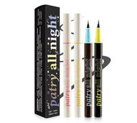 Liquid Eye Liner Waterproof, Set di 4 pennarelli ad alto pigmento per occhi, asciugatura rapida e sfusi, lunga durata e copertura liquida per lo stunning Eye Makeup Looks, set di 4 adesivi
