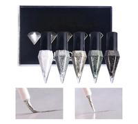 Liquid Eyeshadow Liner Pen - 5 Color Glitter Set | Waterproof Long Lasting Formula High Pigment Shimmer Smooth Precision Tip for Party Stage, Dating, Travel, Streetwear