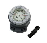 Liquid Filled Balanced Design | 50M Underwater Diving Compass Luminous Wrist Waterproof Navigation Tool with Elastic Strap for Scuba Snorkeling Camping Hiking Outdoor Activities (Grey)