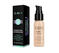 Liquid Foundation, Matte Waterproof Concealer, Lightweight Coverage Long Lasting Face Concealer for Under Eye, Mature Women, Travel Offices Special Occasion Bridal Makeup