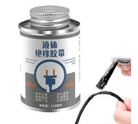 Liquid Insulating Glue, Liquid Electrical Tape, Liquid Insulating High Temperature Glue, 125ML Fast Dry Liquid Electrical Waterproof Tape (A-Black)