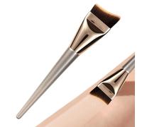 Liquid Makeup Brush - Angled Foundation Brush Makeup Tools | | Ergonomic Portable Professional Flat | Flat Angled Synthetic Soft Bristles For Women Girls Face Indoor Outdoor Home Hotel Travel Daily