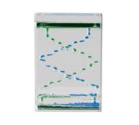 Liquid Motion Bubbler - Orologio ad acqua acrilico | Effetto Goccia Colorata - 14x9x3 Cm Movimento Liquido Lenitivo Per Bambini Ideale Come Regalo Per Amore Amicizia Felicità