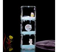Liquid - Playful Twist, Liquid Motion Bubbler, Liiquid Timer Toy | Sand Clock with Droplet Movement, Transparent Acrylic for Bedroom, Kitchen, Bathroom