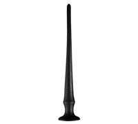 Liquid Silicone Super Long Anal Plug Dildos Stimulate Anus And Vagina Soft Anal Dilator Anal Sex Toy Butt Plug For Women And Men(Black XL)