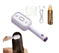 Liquid Spraying Hair Brush Cordless Anti-Static Detangling Comb Mist Spray