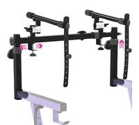 Liquid Stands Supporto per tastiera a 2 livelli con cinghie, supporto regolabile per pianoforte digitale elettrico per tastiere e sintetizzatori musicali a 54-88 tasti, supporto a due livelli per