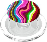 Liquid Swirl Retro 60s 70s Aesthetic Indie Hippie Funky PopSockets PopGrip per MagSafe