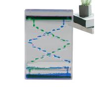 liquida - Bubbler in movimento acrilico | Timer per gocciolamento olio da 5,5 pollici - Ornamento liquido rilassante | Giocattolo da scrivania sensoriale calmante per bambini e adulti, ideal