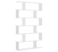 LIQUIDATODO Alterego Scaffale moderno e conveniente con 6 scomparti, 80 cm, bianco lucido, 190 cm (H) x 80 cm (L) x 25 cm (P)