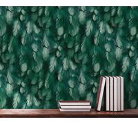 Liquidità 3D Parati Elegante Molle Bronzo, Verde, Marrone - 10,05x0,53m