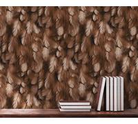 Liquidità 3D Parati Elegante Molle Bronzo, Verde, Marrone - 10,05x0,53m
