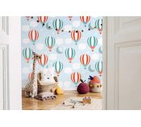 Liquidità Fotomurali Feltro Cameretta Animali Palloncini 280cm Altezza X 159cm