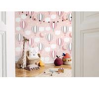 Liquidità Fotomurali Feltro Cameretta Animali Palloncini 280cm Altezza X 159cm
