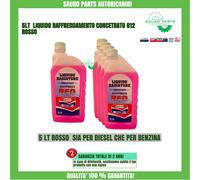 LIQUIDO ANTIGELO RADIATORE PURO ROSSO G12 5LT CONCENTRATO GASOLIO DIESEL BENZINA
