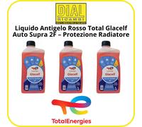 Liquido Antigelo Rosso Total Glacelf Auto Supra 2F - Protezione Radiatore - Qualità OEM Lt. 1
