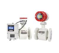 Liquido conduttivo del misuratore di portata elettromagnetico industriale liquido sensore flusso 'acqua della tubazione elettronica(Fluorine Liner Lan Shen Head)