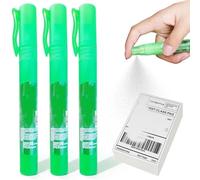 Liquido correttore 3 pezzi Gomma per carta termica Spray 10 ml Liquido bianco con coperchio Portatile per documenti Etichette Pacchetti Indirizzi di spedizione Protezione della privacy