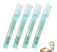 Liquido correttore 4 pezzi Gomma per carta termica Spray 10 ml Liquido bianco ad asciugatura rapida con coperchio Portatile per documenti Etichette Pacchetti Indirizzi di spedizione