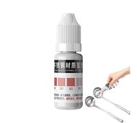 Liquido di rilevamento in acciaio inossidabile | 316 Agente di rilevamento in acciaio inossidabile | Gadget da cucina, reagente di test rapido in acciaio inossidabile da 12 ml per differenziare 200