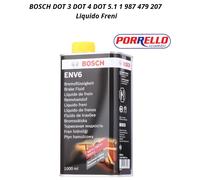 LIQUIDO FRENI BOSCH ENV6 - 1 LITRO - SOSTITUISCE DOT 3, DOT 4, DOT 5.1 (HIGH PER