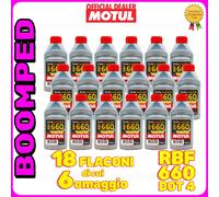 LIQUIDO FRENI FRIZIONE OLIO MOTUL RBF 660 DOT 4 FACTORY LINE 18x500ML 18MO78