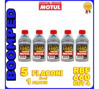 LIQUIDO FRENI FRIZIONE OLIO MOTUL RBF 660 DOT 4 FACTORY LINE 5x500ML 05MO78