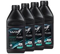 Liquido Freni Lupo Brake Fluido 5038 Dot 5.1 4 X 1 Litro Freno Liquido