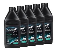 Liquido Freni Lupo Brake Fluido 5038 Dot 5.1 5 X 1 Litro per beta KTM Yamaha