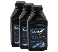 Liquido Freni Lupo Brake Fluido 5039 Dot 3&4 3 X 500 ML per Kawasaki Yamaha