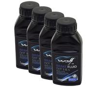 Liquido Freni Lupo Brake Fluido 5039 Dot 3&4 4 X 250 ML per Kawasaki Yamaha